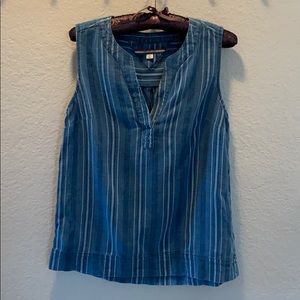 Tommy Hilfiger Chambray Sleeveless Top